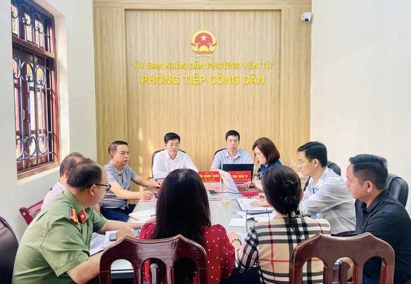 Phường Yên Tử tiếp công dân thường kỳ tháng 10
