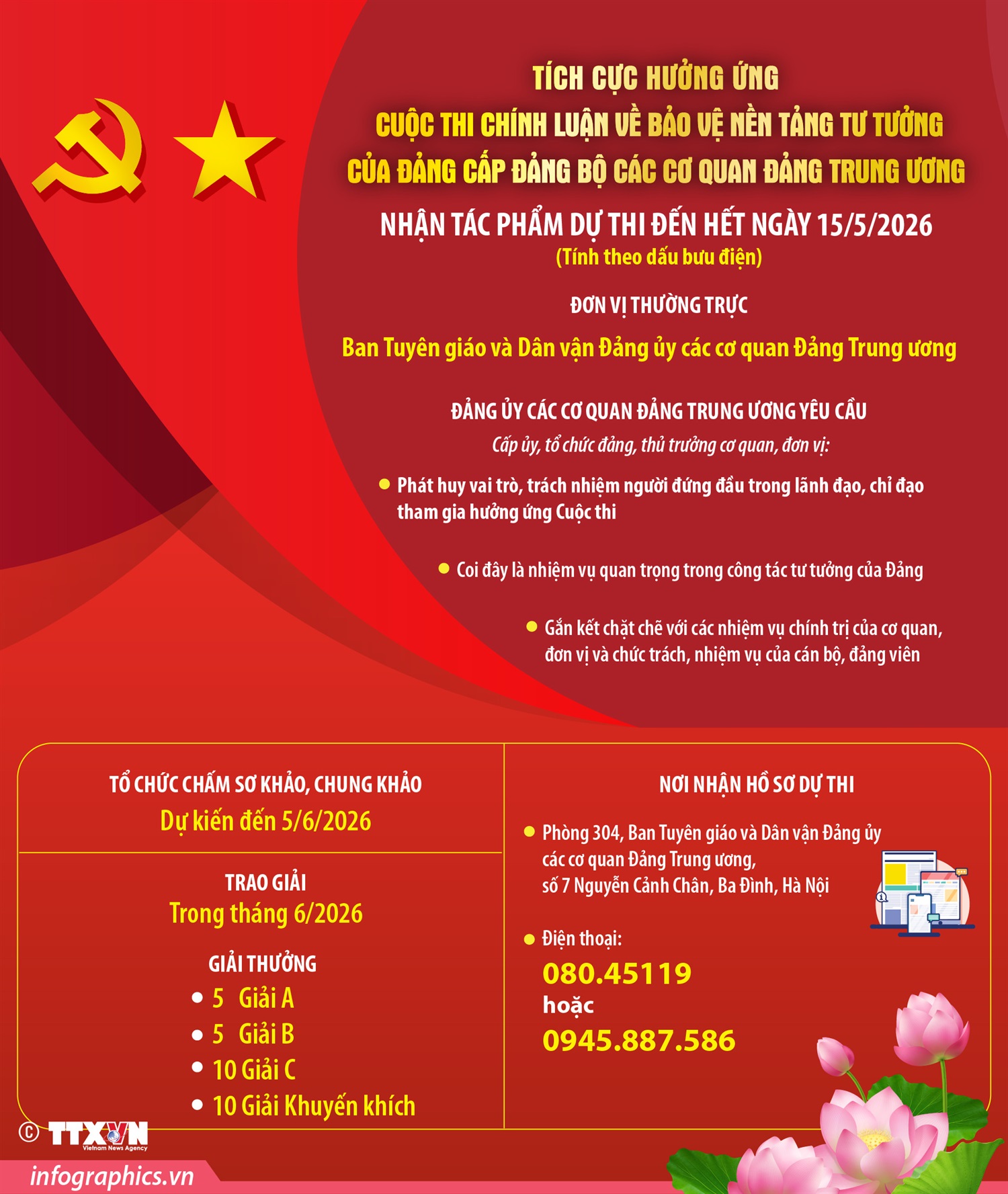 CUỘC THI CHÍNH LUẬN VỀ BẢO VỆ NỀN TẢNG TƯ TƯỞNG CỦA ĐẢNG CẤP ĐẢNG BỘ CÁC CƠ QUAN ĐẢNG TRUNG ƯƠNG