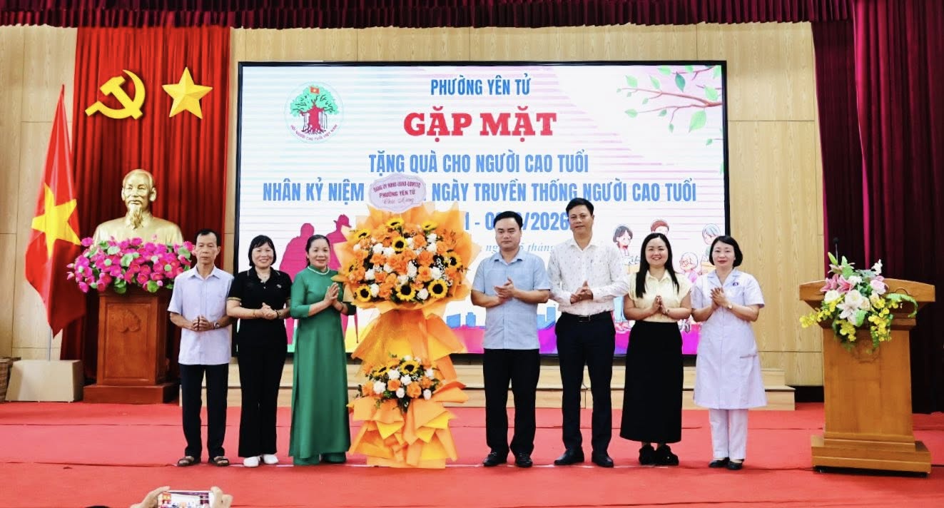 PHƯỜNG YÊN TỬ TỔ CHỨC CÁC HOẠT ĐỘNG KỶ NIỆM 85 NĂM NGÀY TRUYỀN THỐNG NGƯỜI CAO TUỔI VIỆT NAM (06/6/1941 - 06/6/2026)