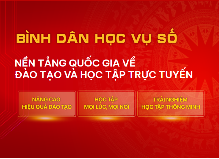 THÔNG BÁO VỀ VIỆC ĐĂNG NHẬP NỀN TẢNG BÌNH DÂN HỌC VỤ SỐ