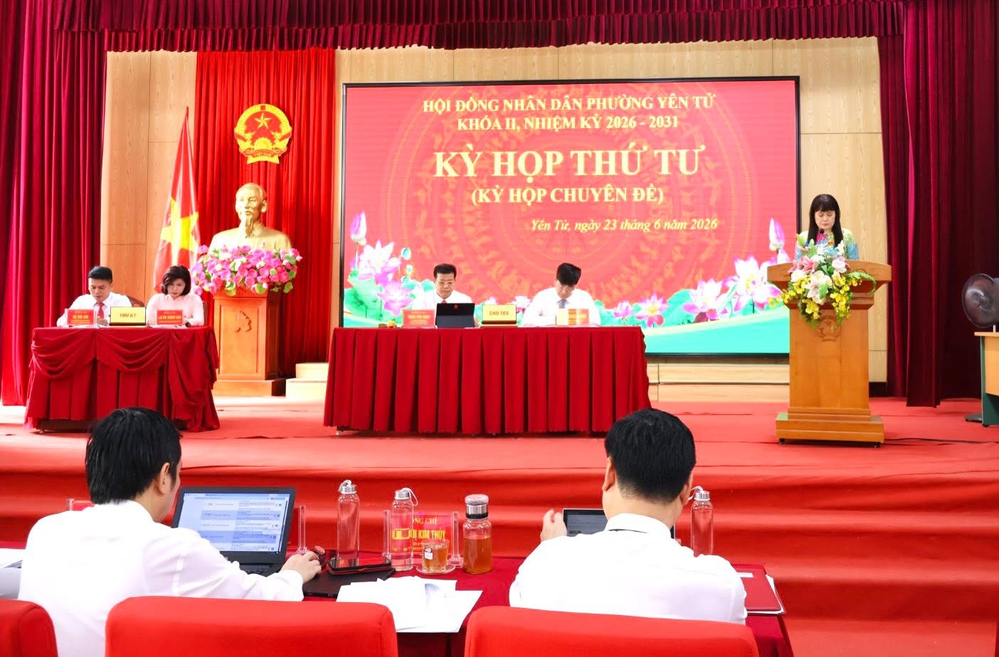 TỔ CHỨC KỲ HỌP THỨ TƯ (KỲ HỌP CHUYÊN ĐỀ) HĐND PHƯỜNG YÊN TỬ KHÓA II, NHIỆM KỲ 2026 – 2031