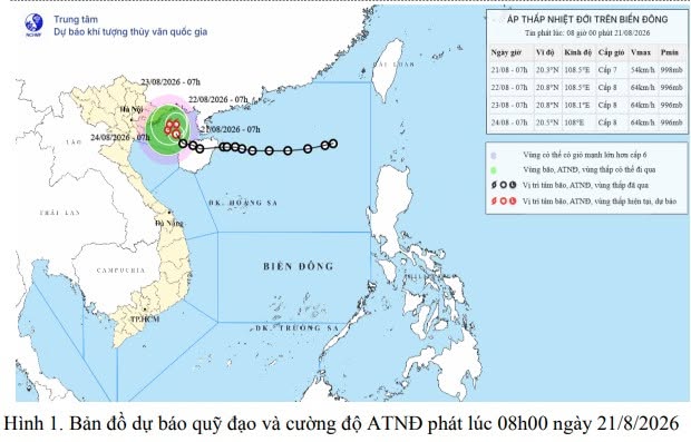 THÔNG TIN VỀ ÁP THẤP NHIỆT ĐỚI TRÊN BIỂN ĐÔNG